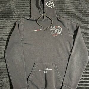 Stylish Black Hoodie with Logo Design